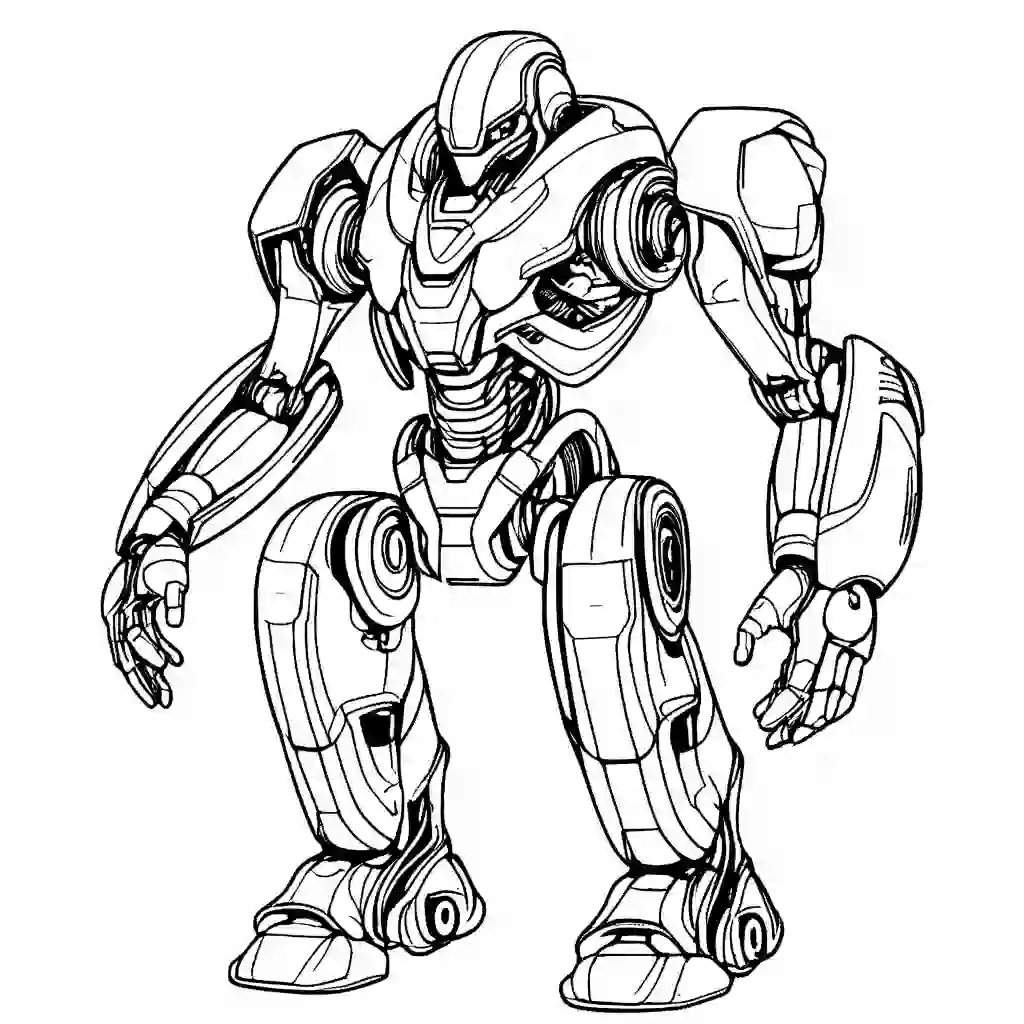 Bionic Robot coloring pages
